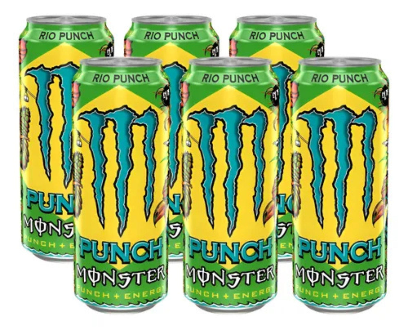 Monster Energy Punch Rio 473ml – Sabor Tropical, Energia e Performance 6 UNIDADES