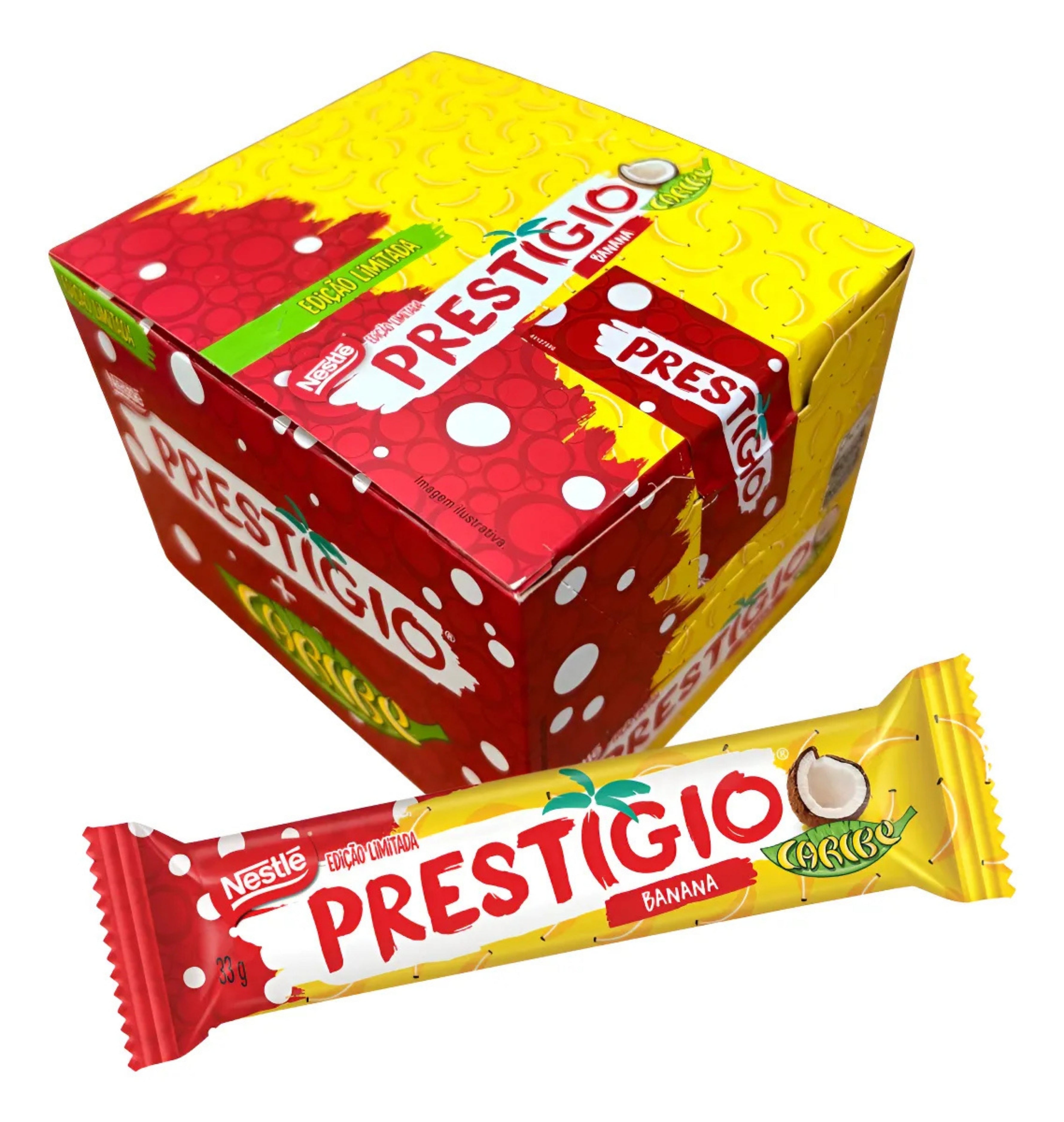 Novo Caribe & Prestígio – O sabor tropical do chocolate com coco e banana