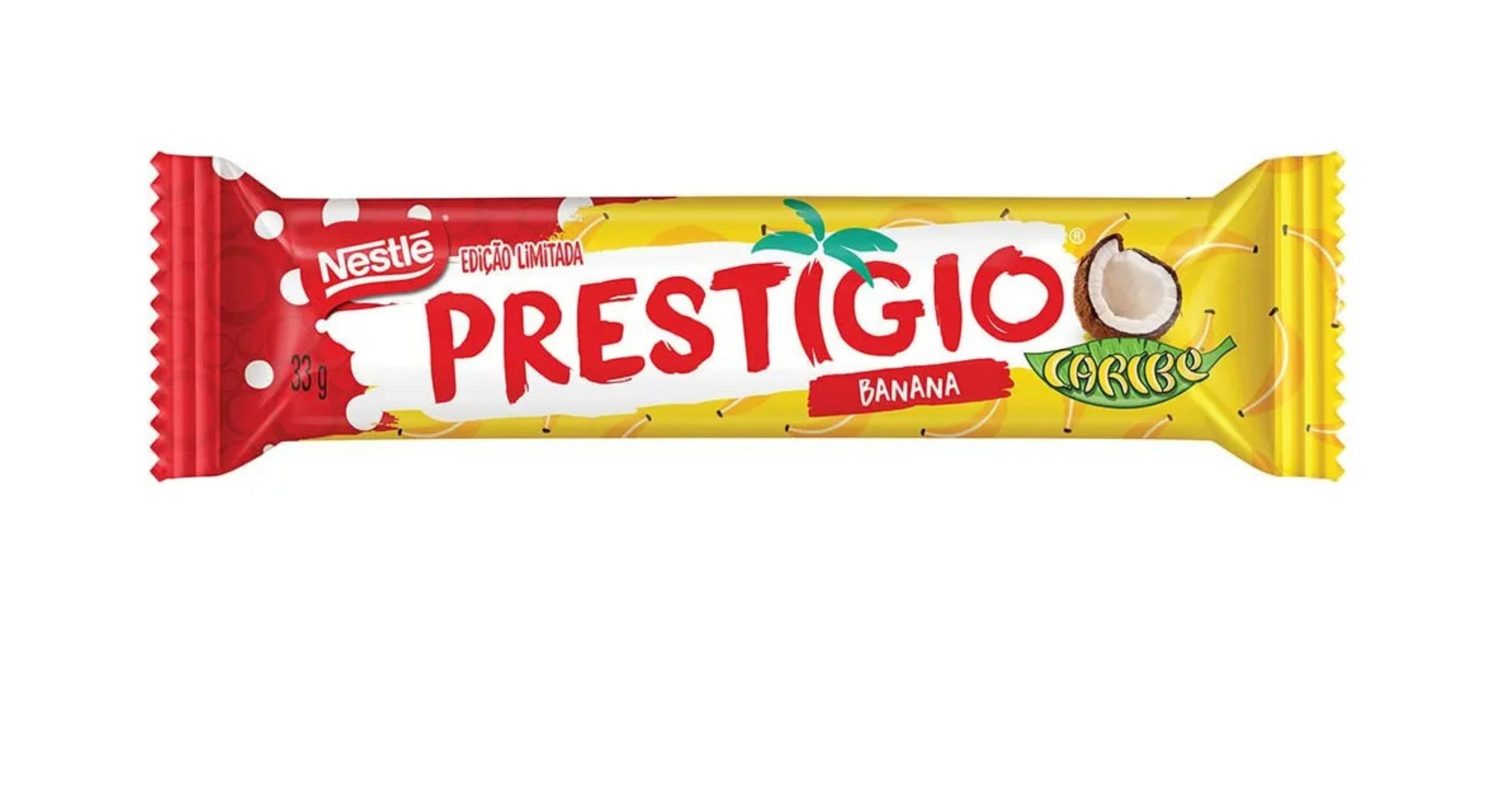 Novo Caribe & Prestígio – O sabor tropical do chocolate com coco e banana