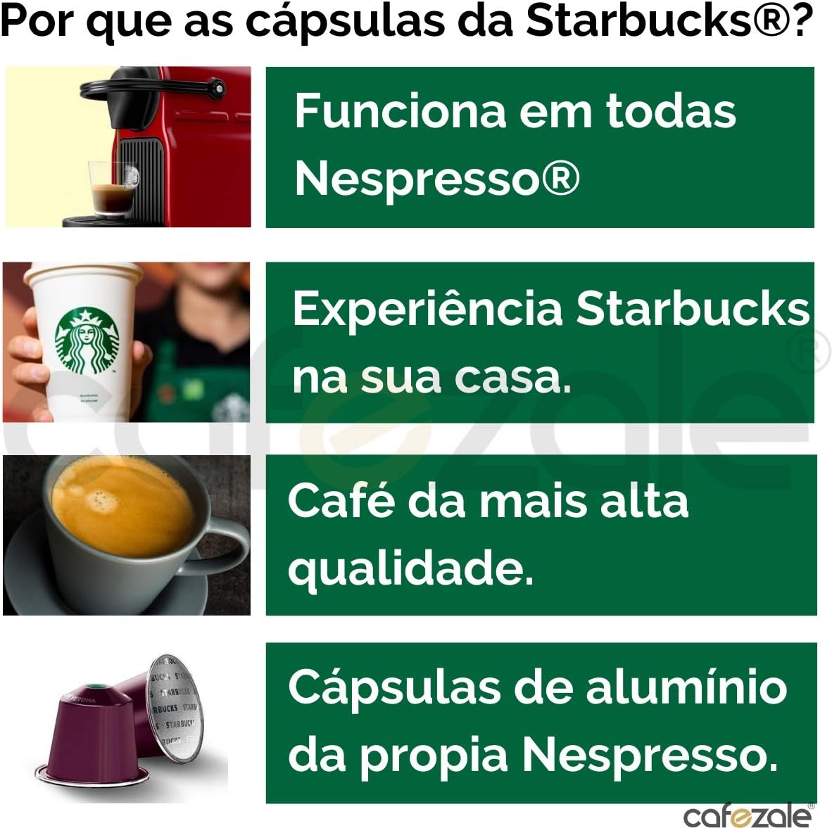 Kit 40 Cápsulas Starbucks Nespresso - Degustação Café - Cápsula Alumínio