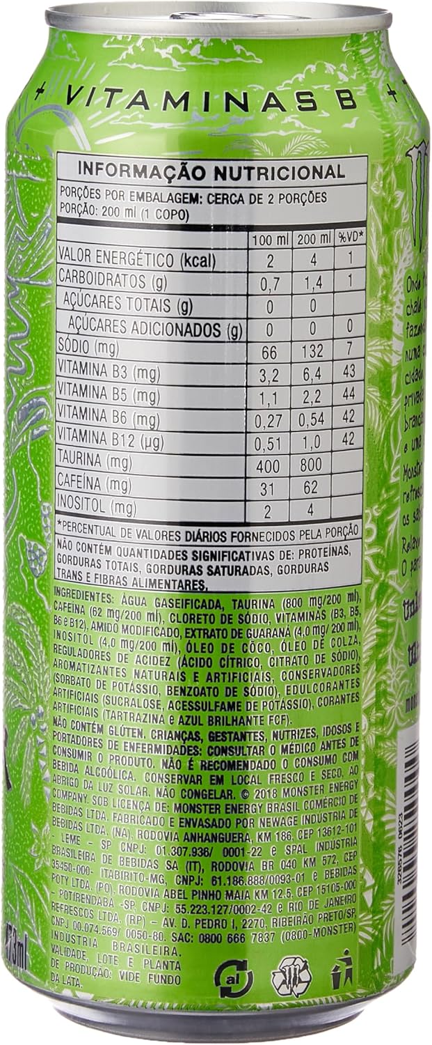 Pack de Energético Monster Ultra Paradise lata 473ml 6 unidades