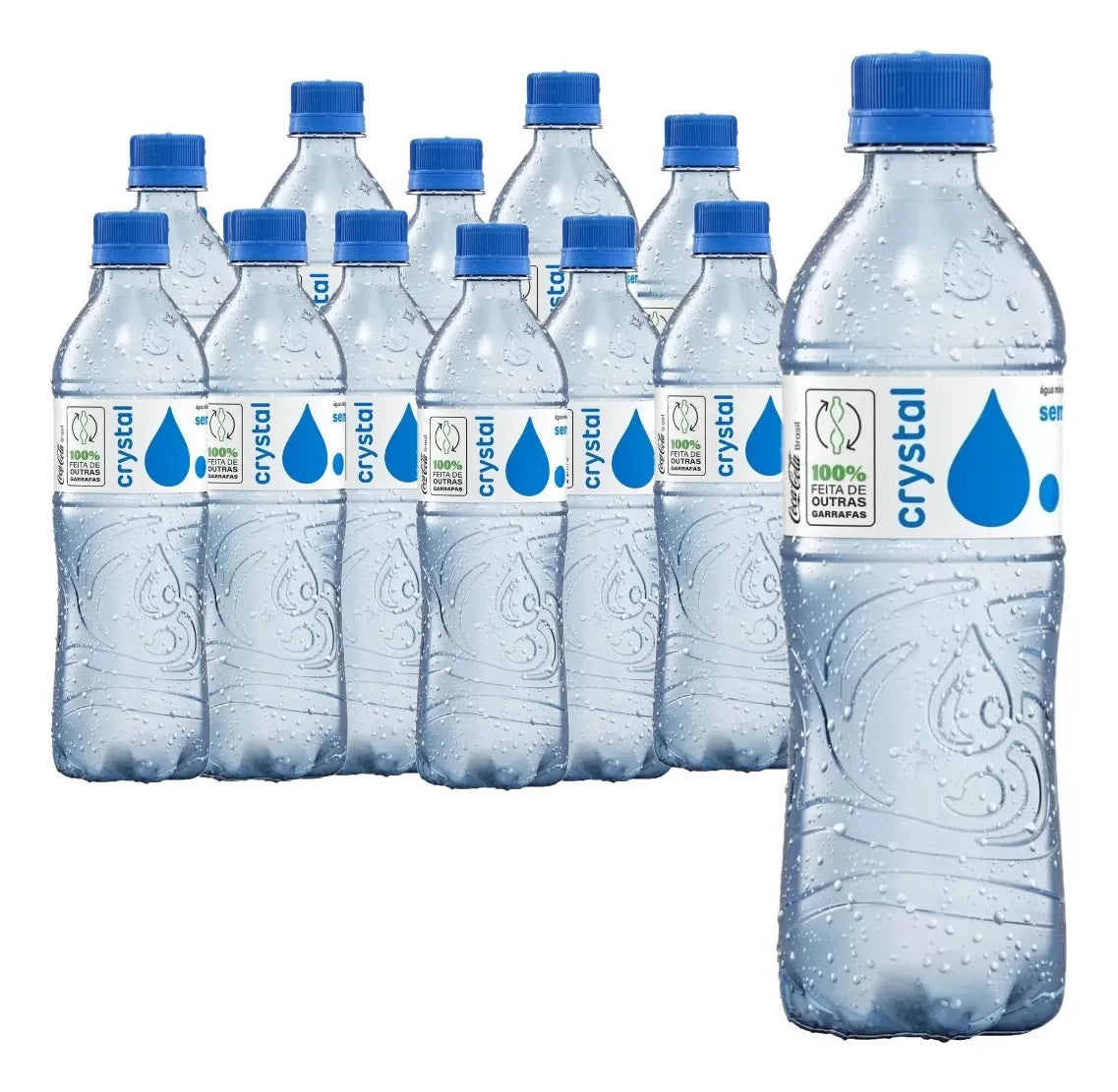 Água Mineral Sem Gás Crystal 500ml | Kit com 12 Unidades – Pura, Leve e Refrescante